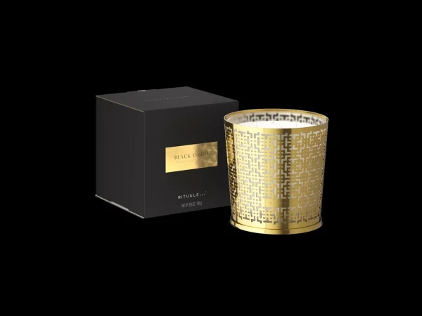 Store Duftlys | Eksklusive Duftlys^Rituals Large Black Oudh Scented Candle With Metal Sleeve