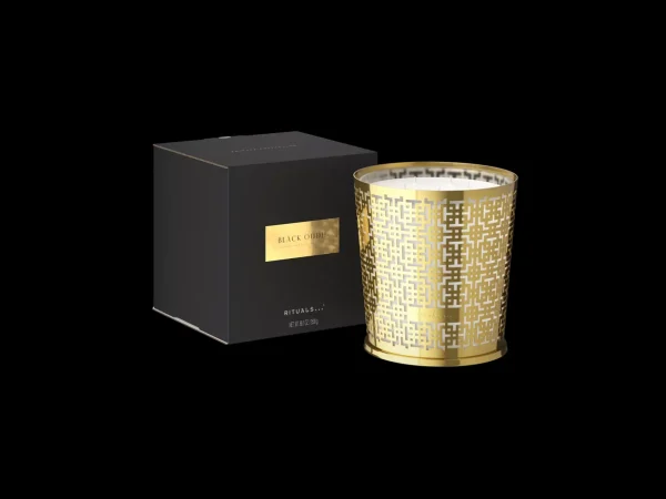 Store Duftlys | Eksklusive Duftlys^Rituals XL Black Oudh Scented Candle With Metal Sleeve